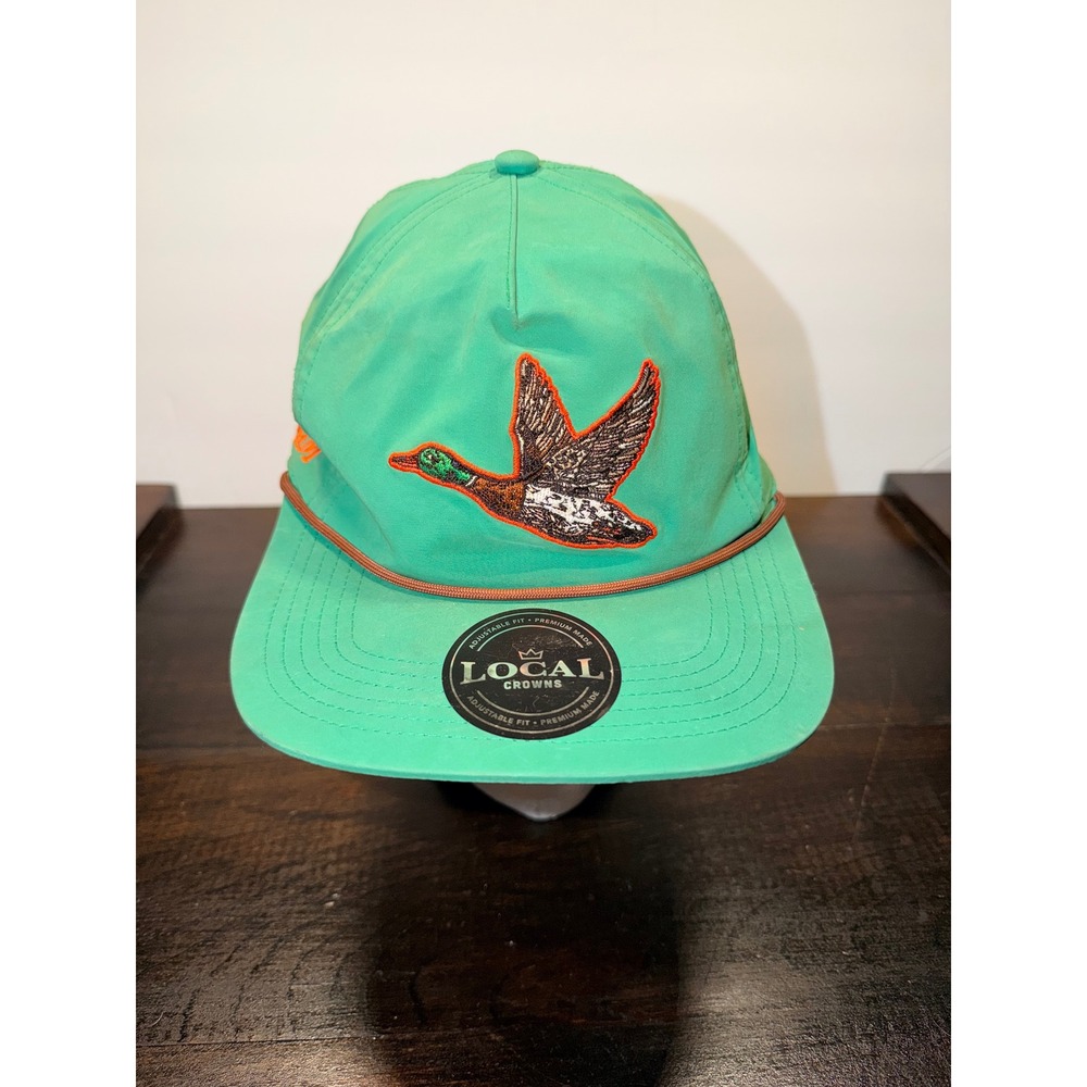 Local Crowns Green Mallard Duck Hunting Rope Snapback Hat‎ Adjustable Cap